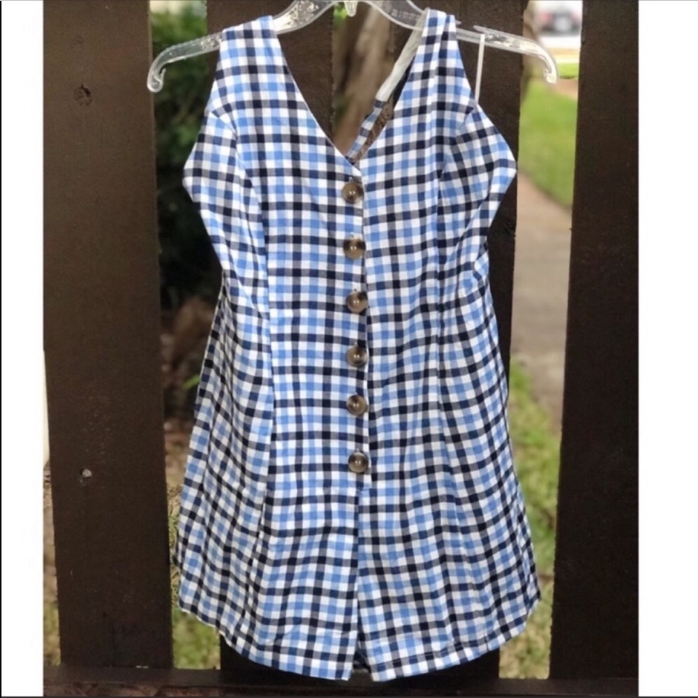 Urban Outfitters Button Down Halter Romper